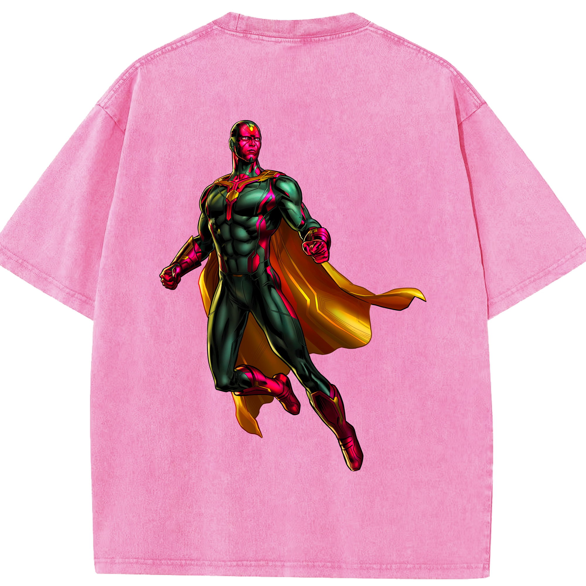 （画像用） アベンジャーズ The Avengers 綿100% ヴィンテージ風 半袖Tシャツ（背面プリント）